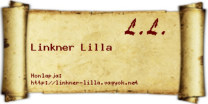 Linkner Lilla névjegykártya